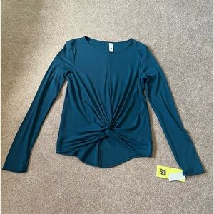 Tie Front Long Sleeve Tee